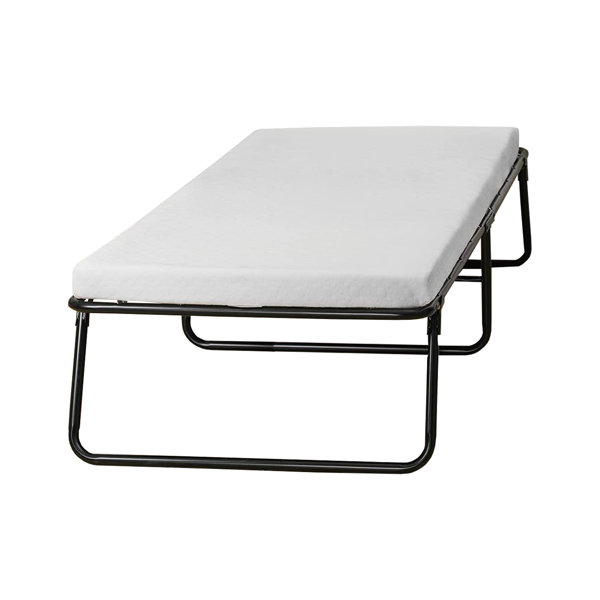 White Noise 15'' Steel Folding Bed with Mattress Included & Reviews